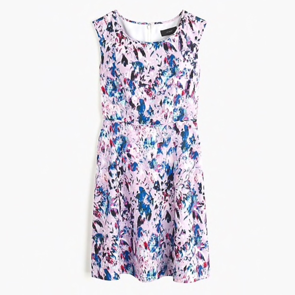 NWT J. Crew Watercolor Dress